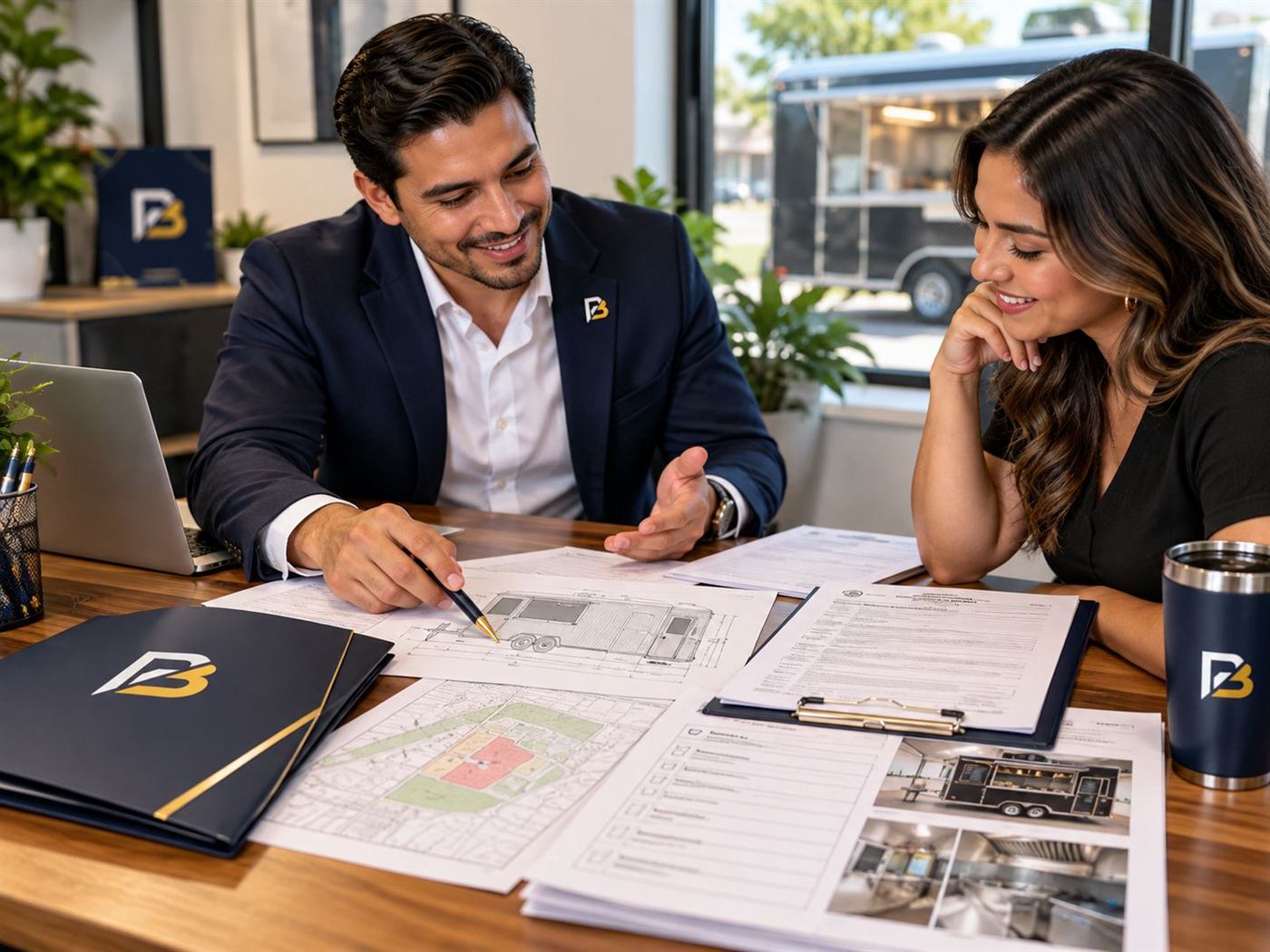 Asesora de Pro Business Digital reunida con emprendedores