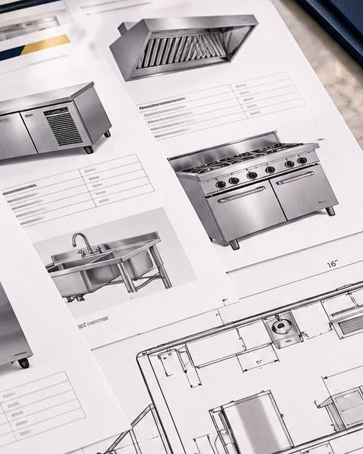 Fichas técnicas de equipos de cocina